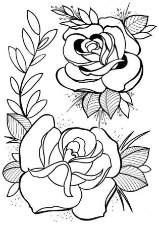 Трафарет цветов для выжигания