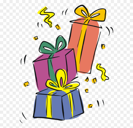 Открытка с изображением подарка