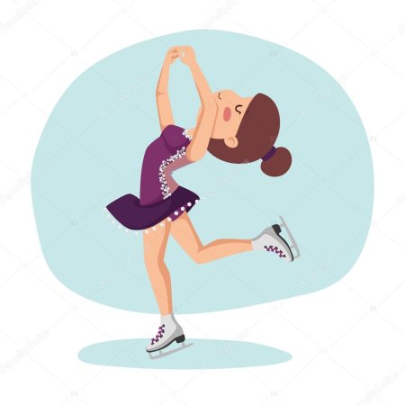 Фигуристки мультяшка