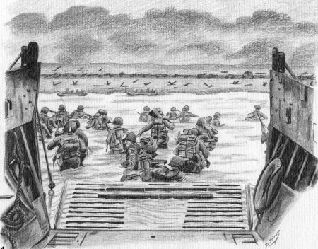 День д 1944 рисунок