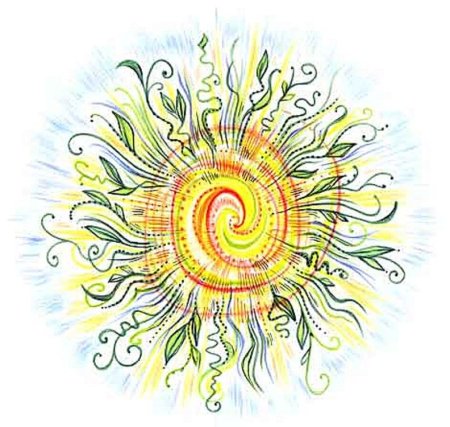 Стилизованное солнце