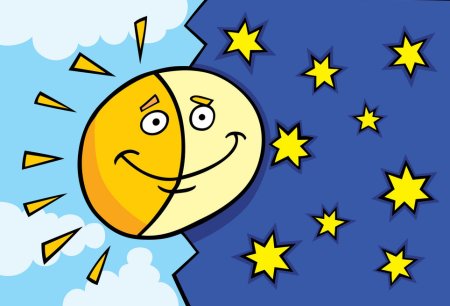 Сказочное обяснения смена дня и ночи