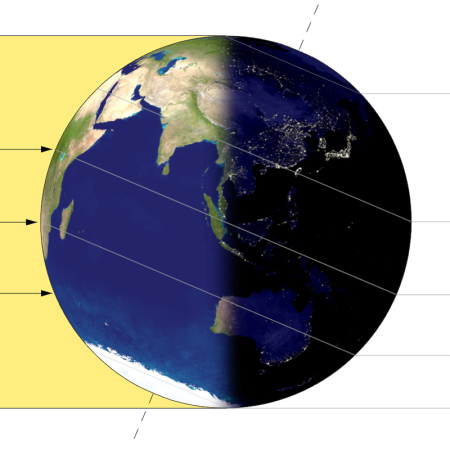 Земля день и ночь