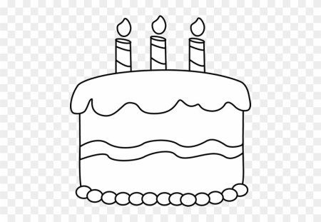 Торт раскраска для детей