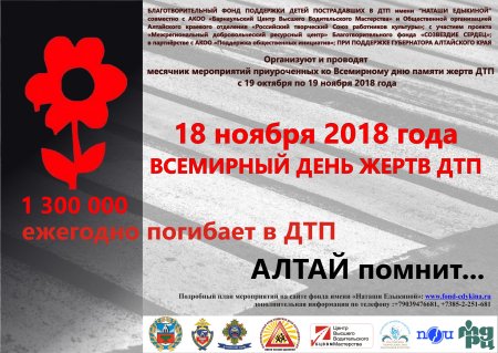 Выставка ко Дню памяти жертв ДТП