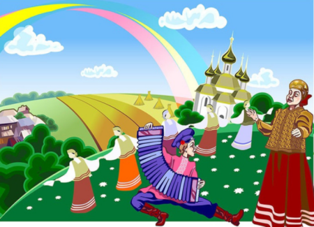 Фон для фольклорного праздника