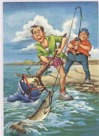 Рыбак рисунок