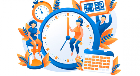 Тайм менеджмент иллюстрация