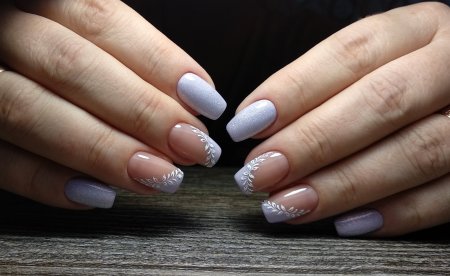 Маникюр с паутинкой