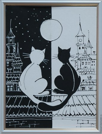 Рисунок контраст черного и белого