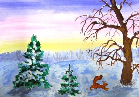 Иллюстрация к стихотворению зимнее утро