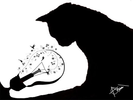 Рисунок на тему черное и белое