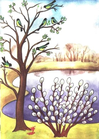 Весна рисунок