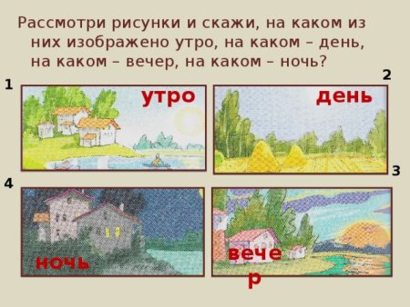Утро, день, вечер, ночь