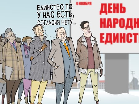 Народное единство карикатура
