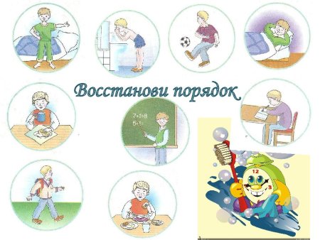 Рисунки на тему режим дня школьника