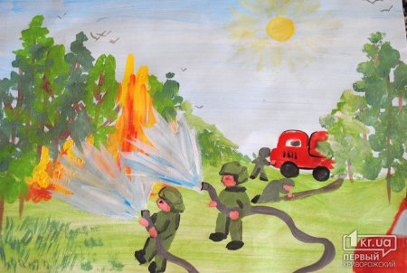 Рисунок на тему МЧС глазами детей