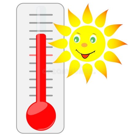 Солнце градусник жара