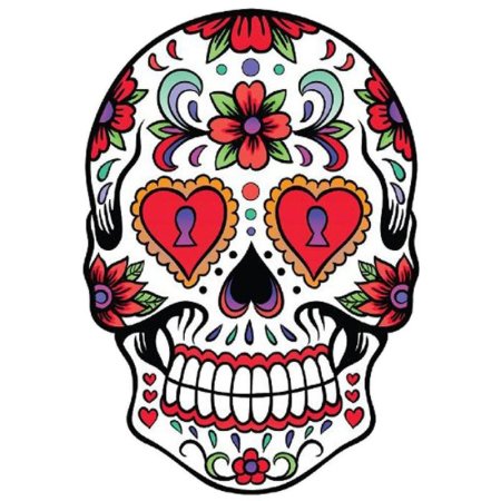 Череп мексиканский день мертвых