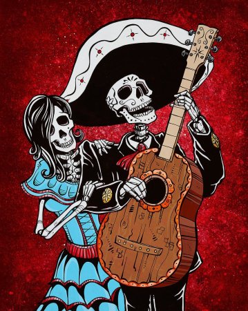 Dia de los muertos арт
