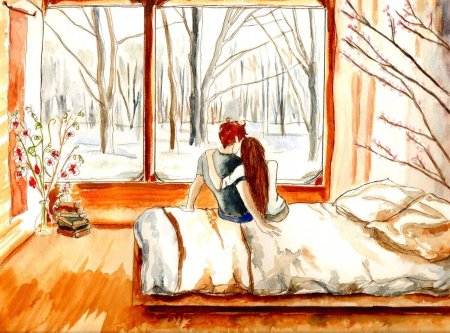 Уют рисунок карандашом