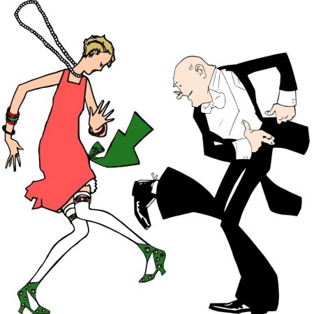 Танцы карикатура