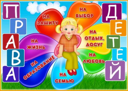 Плакат права ребенка