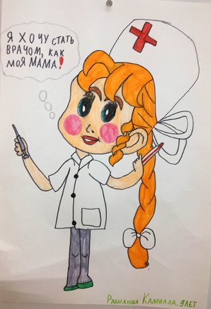 Рисунок на тему медицинские работники