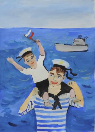 Моряк рисунок