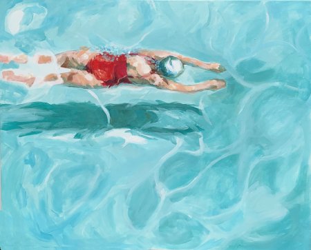 Плавание живопись