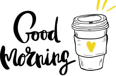 Good morning надпись на прозрачном фоне