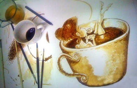 Кофе картины художников
