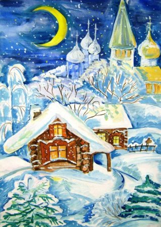 Рождество рисунок