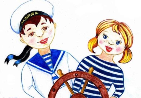 Моряк раскраска для детей