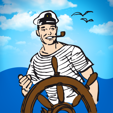 Шарж моряк