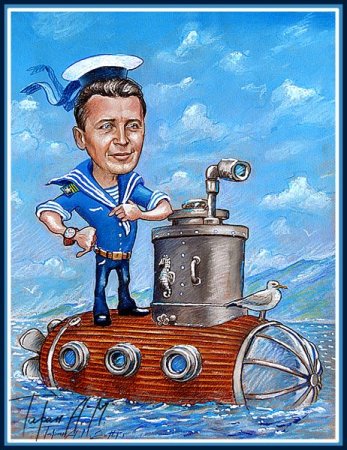 Кораблик с моряком раскраски для малышей