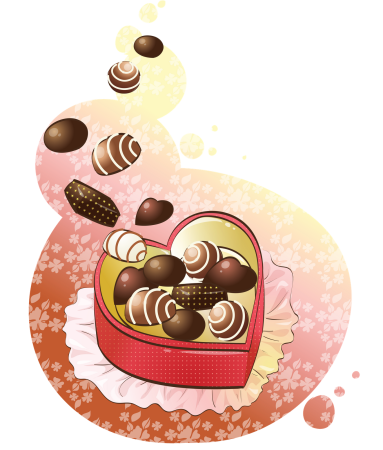 Векторная шоколадная конфета