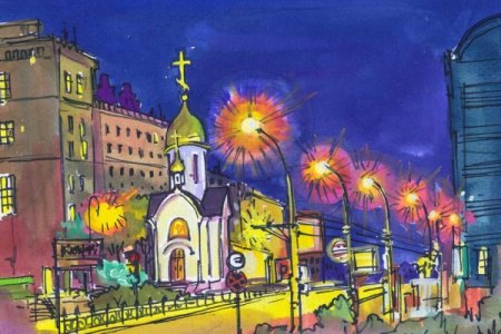 Салют Победы рисунок