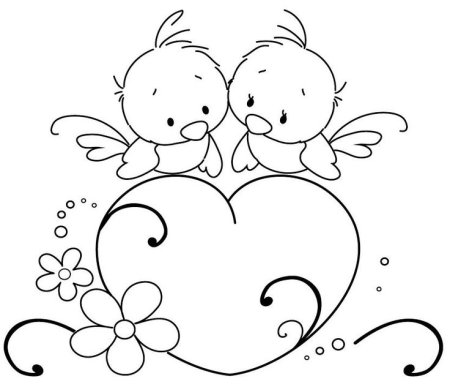 Раскраска любовь