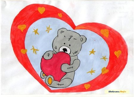 Рисунок на день влюбленных