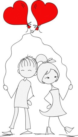 Рисунки влюбленных