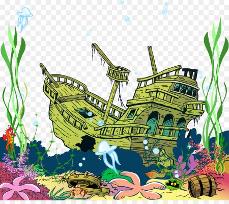 Затонувший корабль детский