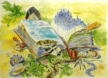 Детский рисунок на тему космос