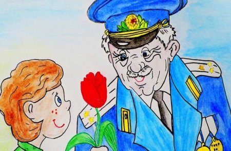 Ветераны глазами детей рисунки
