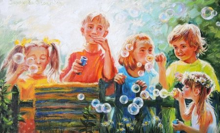 Ольга Симонова художник мыльные пузыри