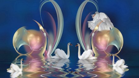 Необычные лебеди