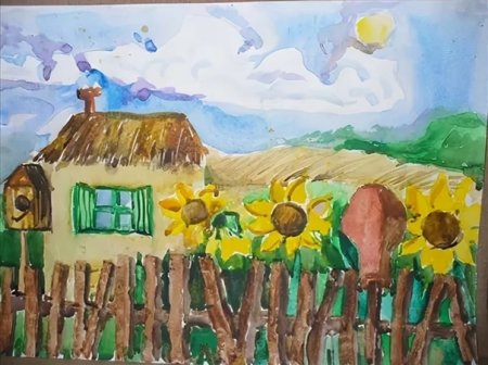 Рисунок на кубанскую тему