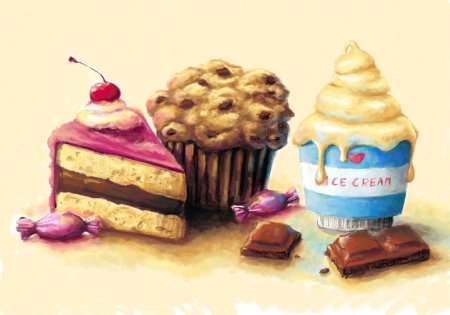 Классные рисунки сладостей