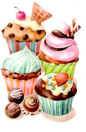 Акварельные сладости