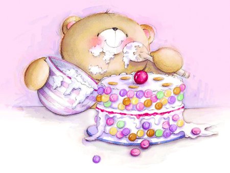 Милая открытка с днем рождения